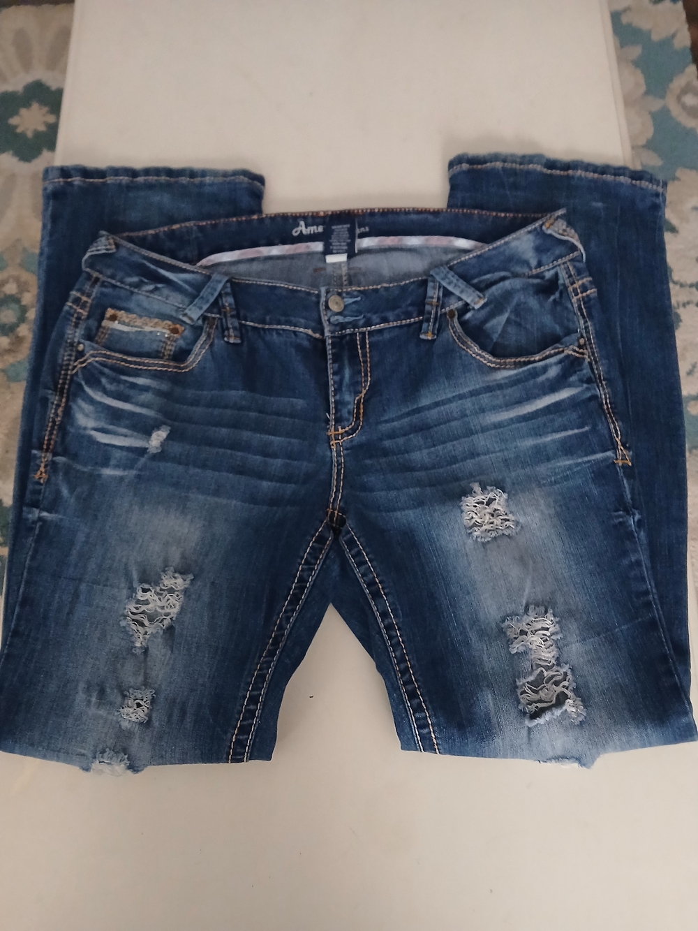 Amethyst Jeans Distressed Boot Cut